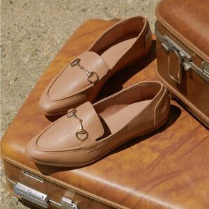 Nude Horsebit Loafers